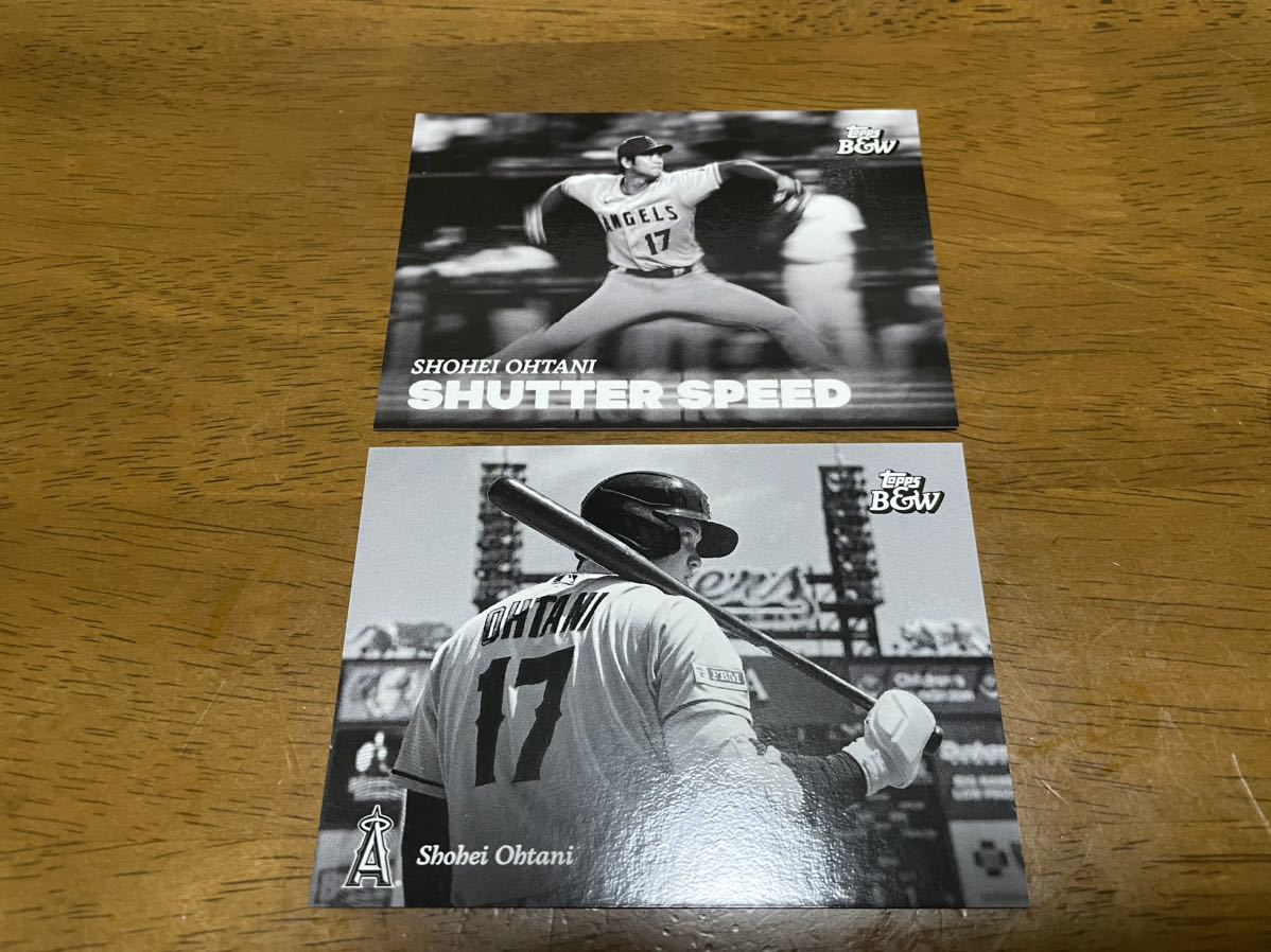 2023 Topps Black & White大谷翔平 投手 DH 2枚セット