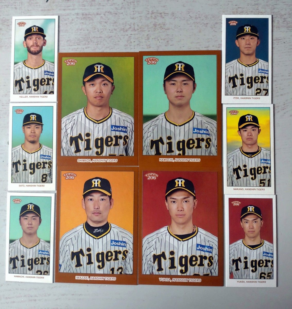 2023  Topps 206 阪神タイガース レギュラー パラレル 24枚セット 近本 大山 サトテル 中野 タバコカード