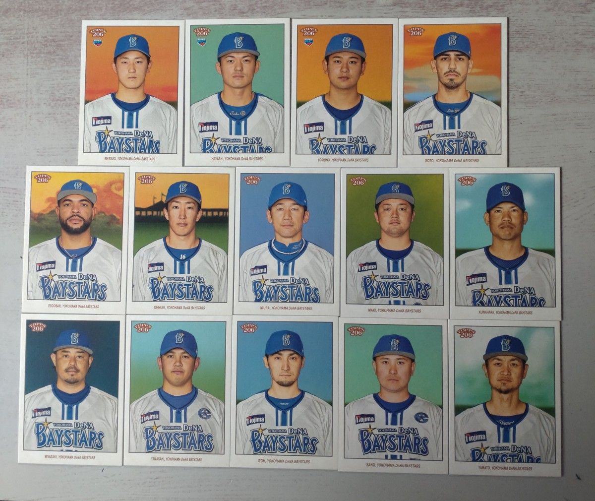 2023 Topps 206 横浜DeNAベイスターズ レギュラー パラレル 27枚セット