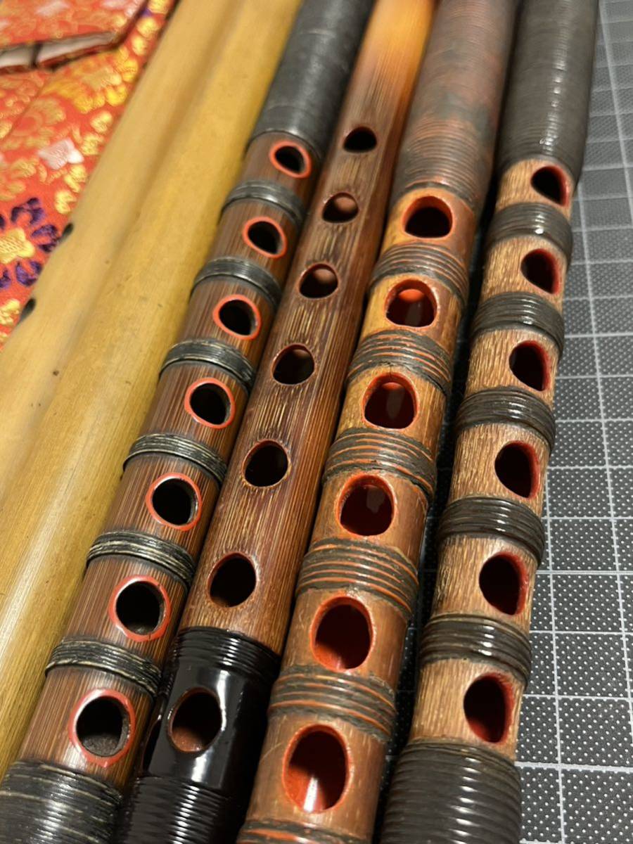 時代 和楽器 竹製 龍笛 6本まとめて_画像7