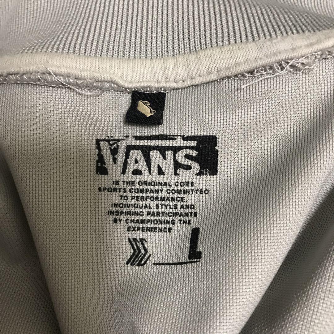 90s VANS バンズ ジャージ トラックジャケット　切替　グレー