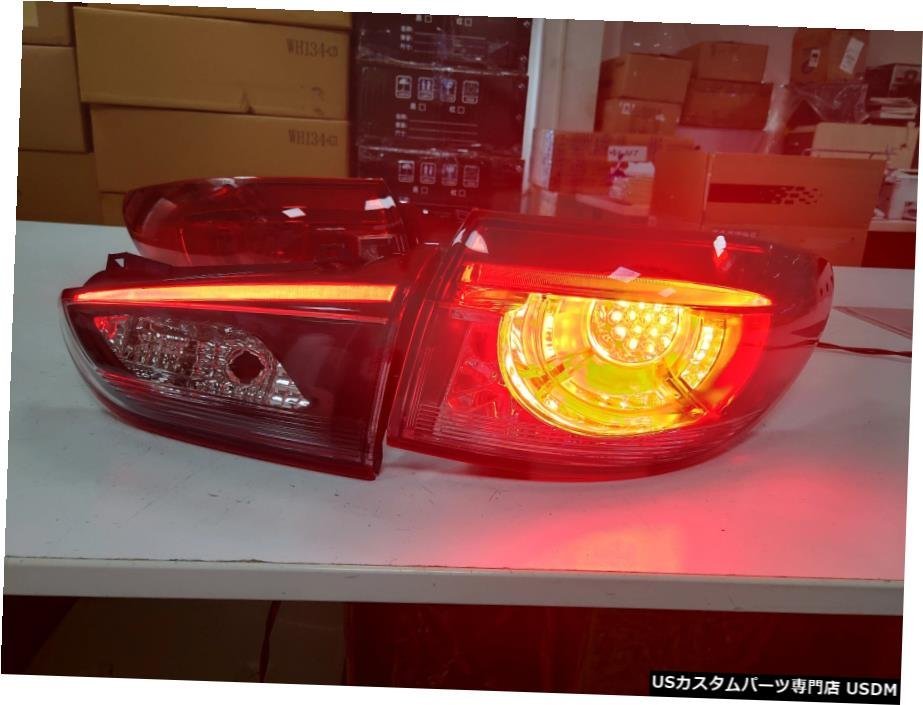 右ハンドル、日本光軸仕様 MAZDA 6 ATENZA LEDテールランプ2013-UP年レッドカラーOEMスタイルV2 For MAZDA 6 ATENZA LED Tail Lamp 2013-_画像3