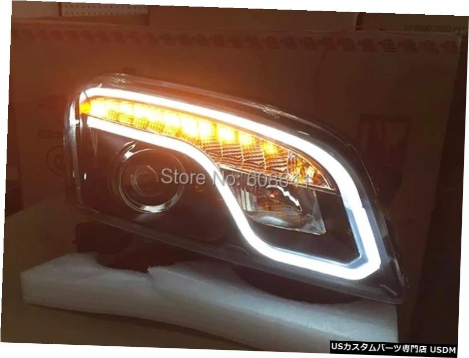 右ハンドル、日本光軸仕様 2013- 2014年シボレートラックスLF用LEDフロントライトヘッドライト 2013-2014 led front light headlight for_画像2