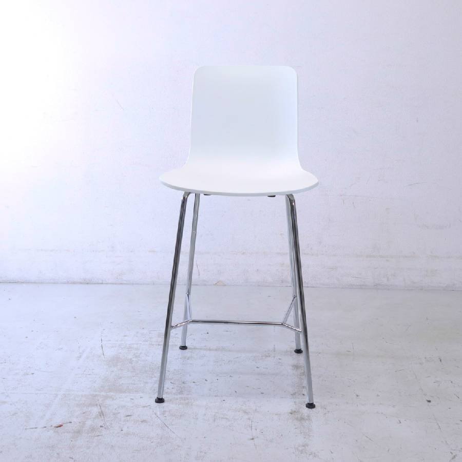 状態良好 vitra. ヴィトラ HAL Stool ハル スツール ミディアム ホワイト ジャスパー・モリソンデザイン カウンターチェア★731h07_画像2