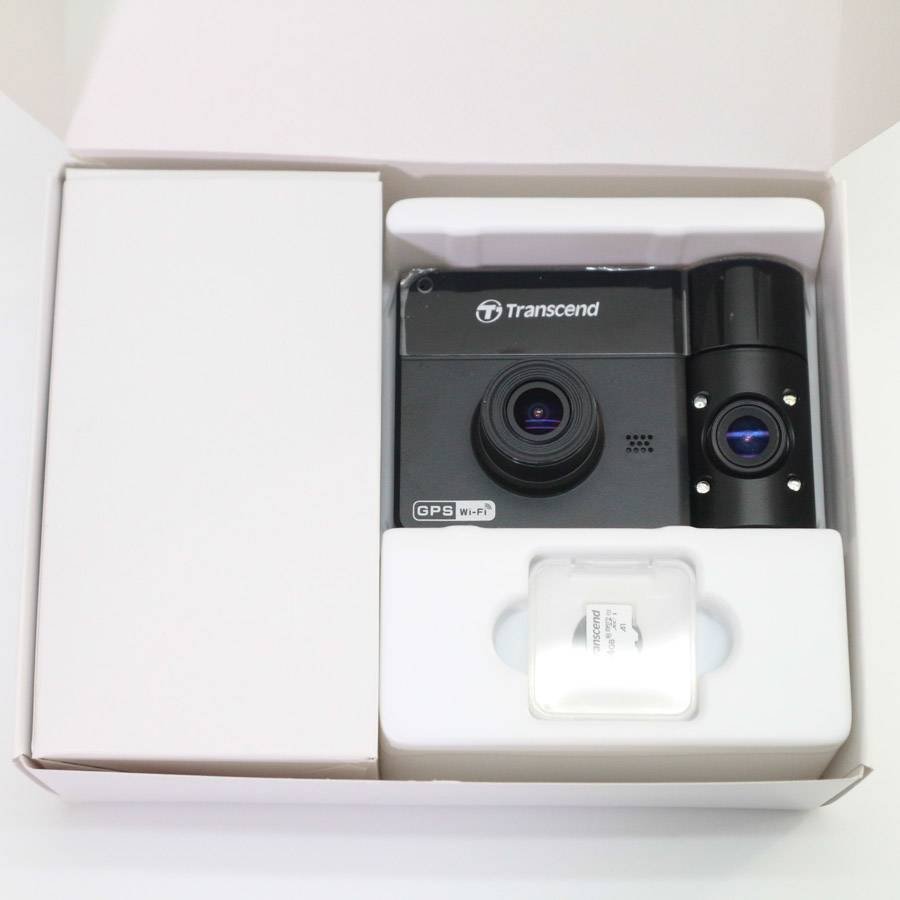 美品！Transcend Dashcam DrivePro550 ドライブレコーダー 64GB microSD付き◆735f23_画像2