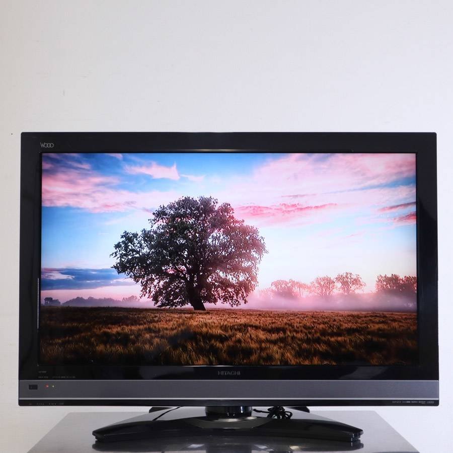 日立 Wooo 320GBHDD内蔵 37インチ 液晶テレビ L37-XP05 マルチリモコン付き 2番組同時録画○775h20_画像1