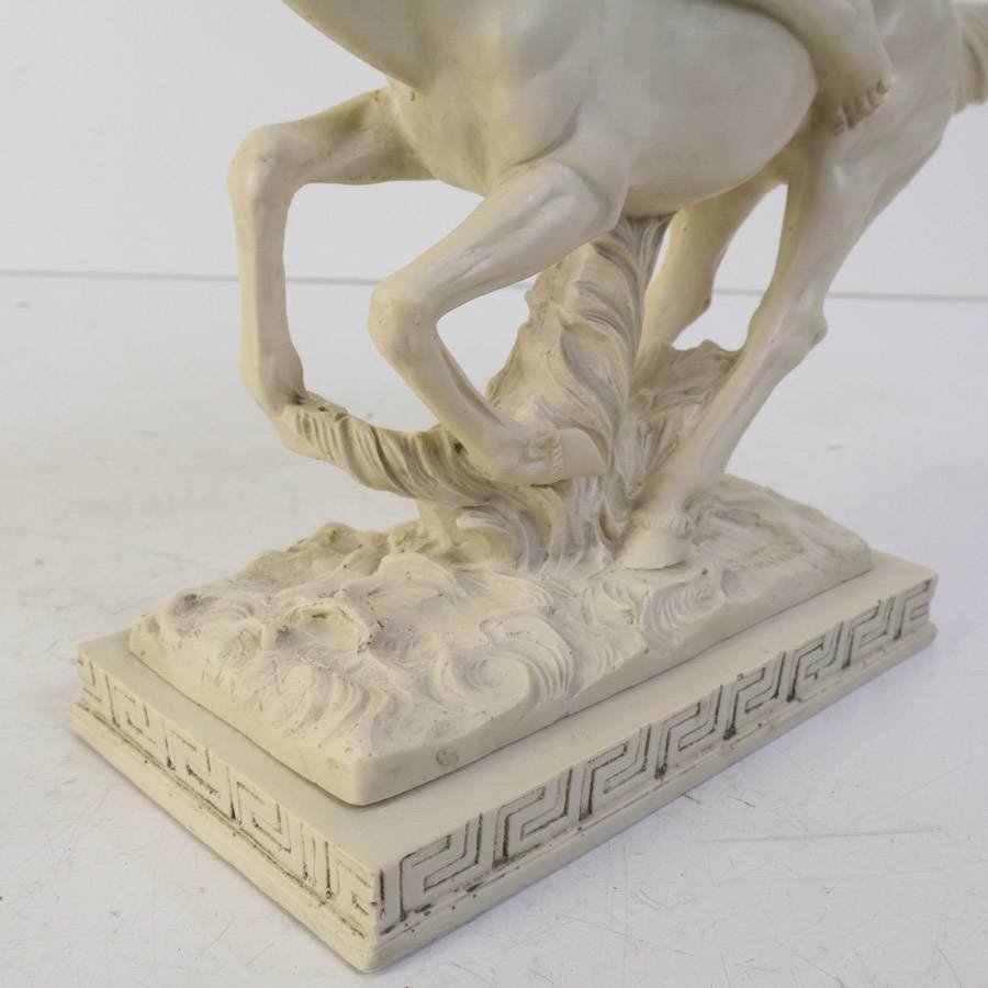 イタリア製 A.SANTINI アンテルマ サンティーニ CLASSIC FIGURE 乗馬 彫刻 高さ33cm 置物 オブジェ アンティーク調★780v25_画像5