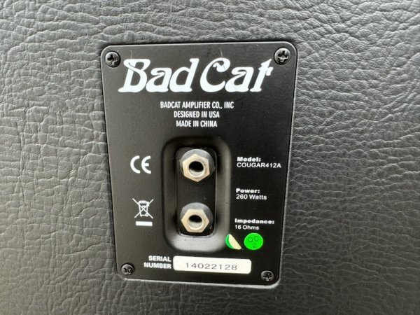 正常動作品 Bad Cat COUGAR412 CELESTION G12P-80 12インチ4発搭載 バッドキャット クーガー ギター用 キャビネット スピーカー_画像8