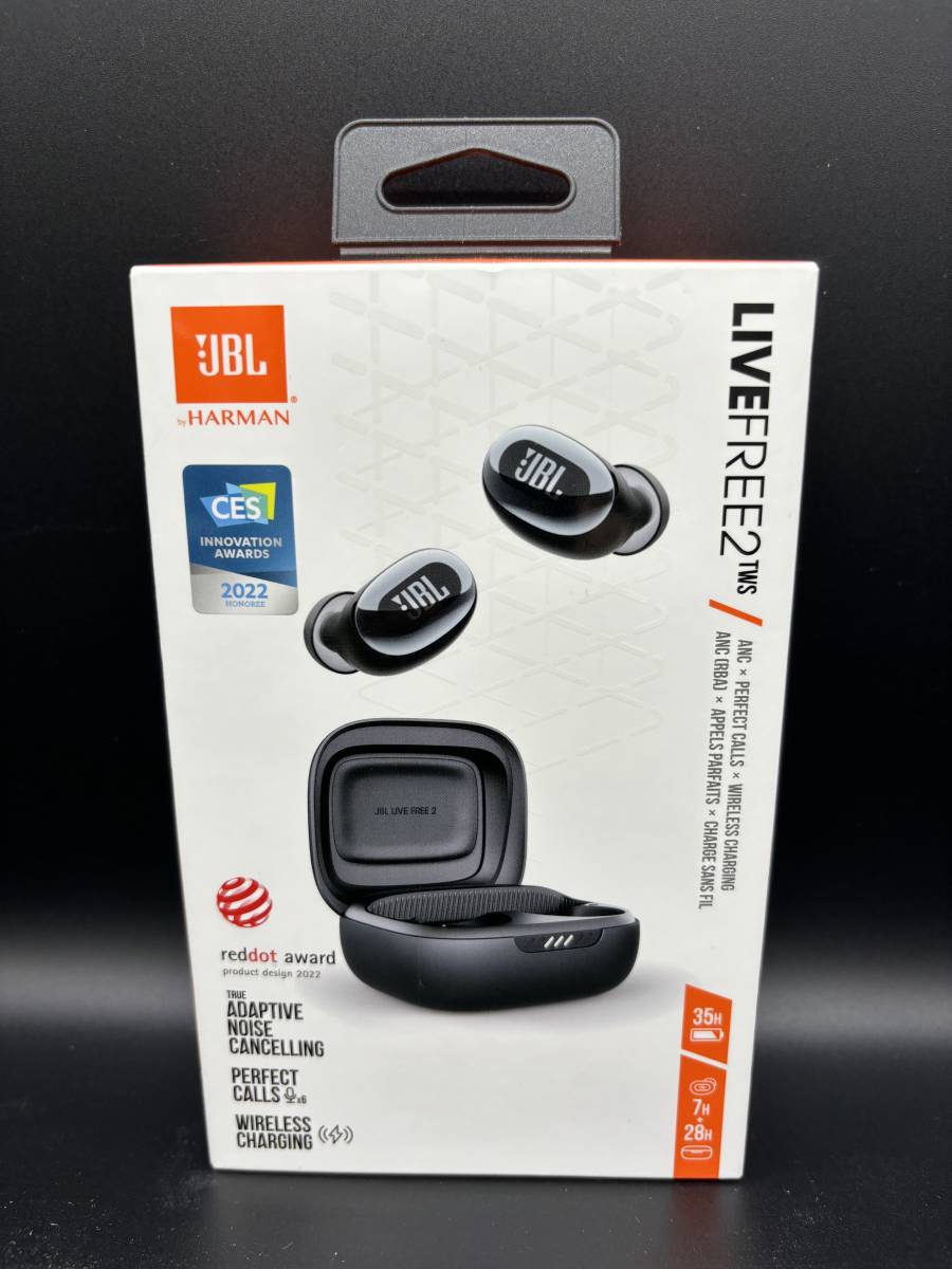 【新品・未使用・未開封品】JBL LIVE FREE 2 ワイヤレスイヤホン bluetooth ノイズキャンセリング/IPX5//ブラック/ JBLLIVEFREE2TWSBLK_画像1