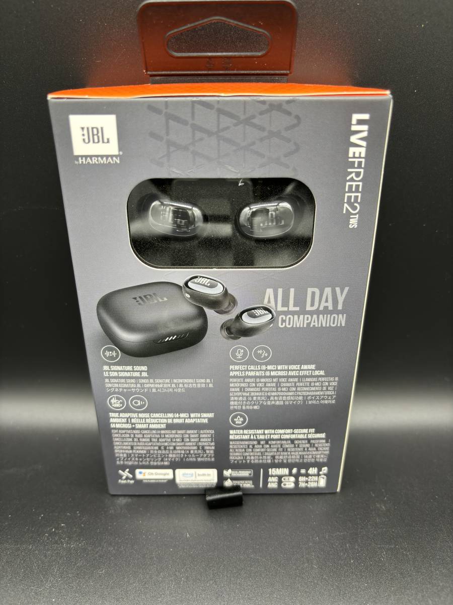 【新品・未使用・未開封品】JBL LIVE FREE 2 ワイヤレスイヤホン bluetooth ノイズキャンセリング/IPX5//ブラック/ JBLLIVEFREE2TWSBLK_画像2