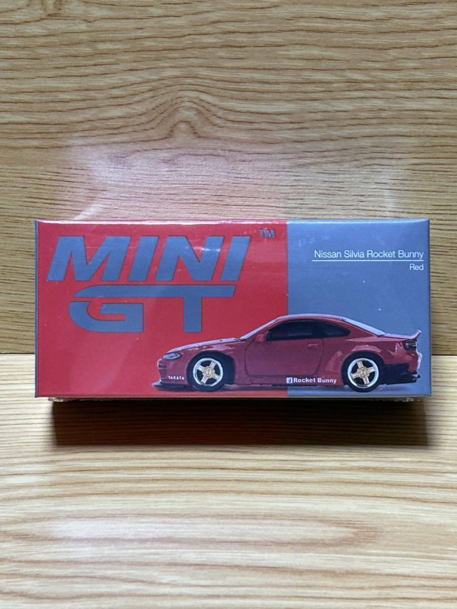 MINI GT 1/64 TSM☆Rocket Bunny 日産 シルビア S15 レッド( 右ハンドル ) MGT00527-R パンデム PANDEM ロケットバニー MINI-GT ミニカー_画像1