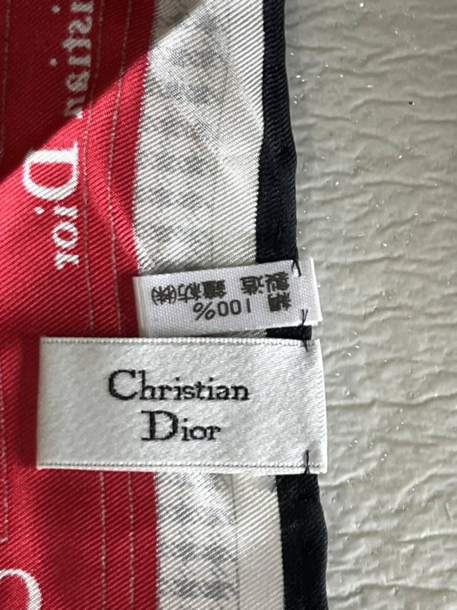 【中古品】Christian Dior クリスチャンディオール スカーフ バンダナ ハンカチ_画像3