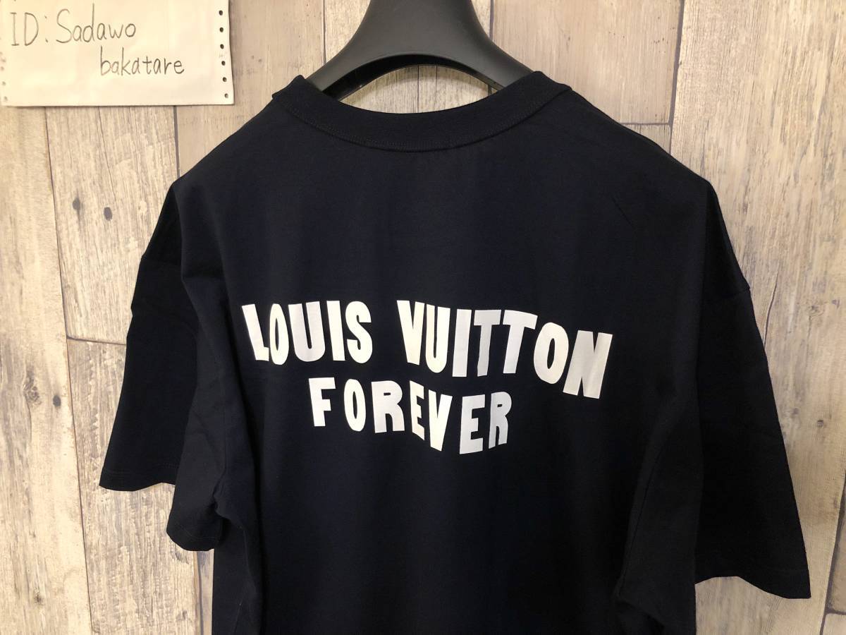 Vuitton Damier gla Fit T-shirt black pocket attaching crew neck cut and  sewn LOUIS VUITTON: Real Yahoo auction salling