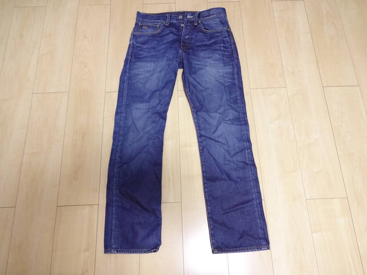 【中古・美品】 G-STAR RAW 3301 ジースター ロウ ストレート デニム W31 ／ L32_画像1