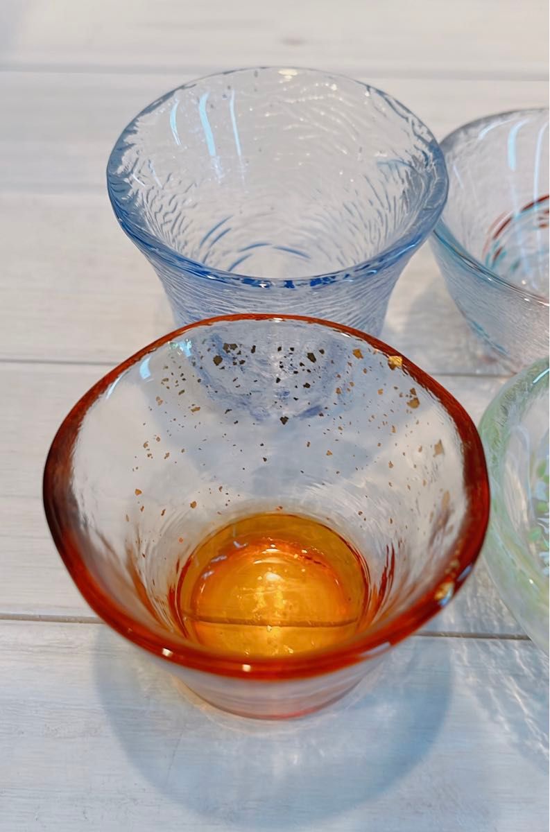 津軽びいどろ盃6個セット 食器 グラス タンブラー ガラス 小鉢 コップ