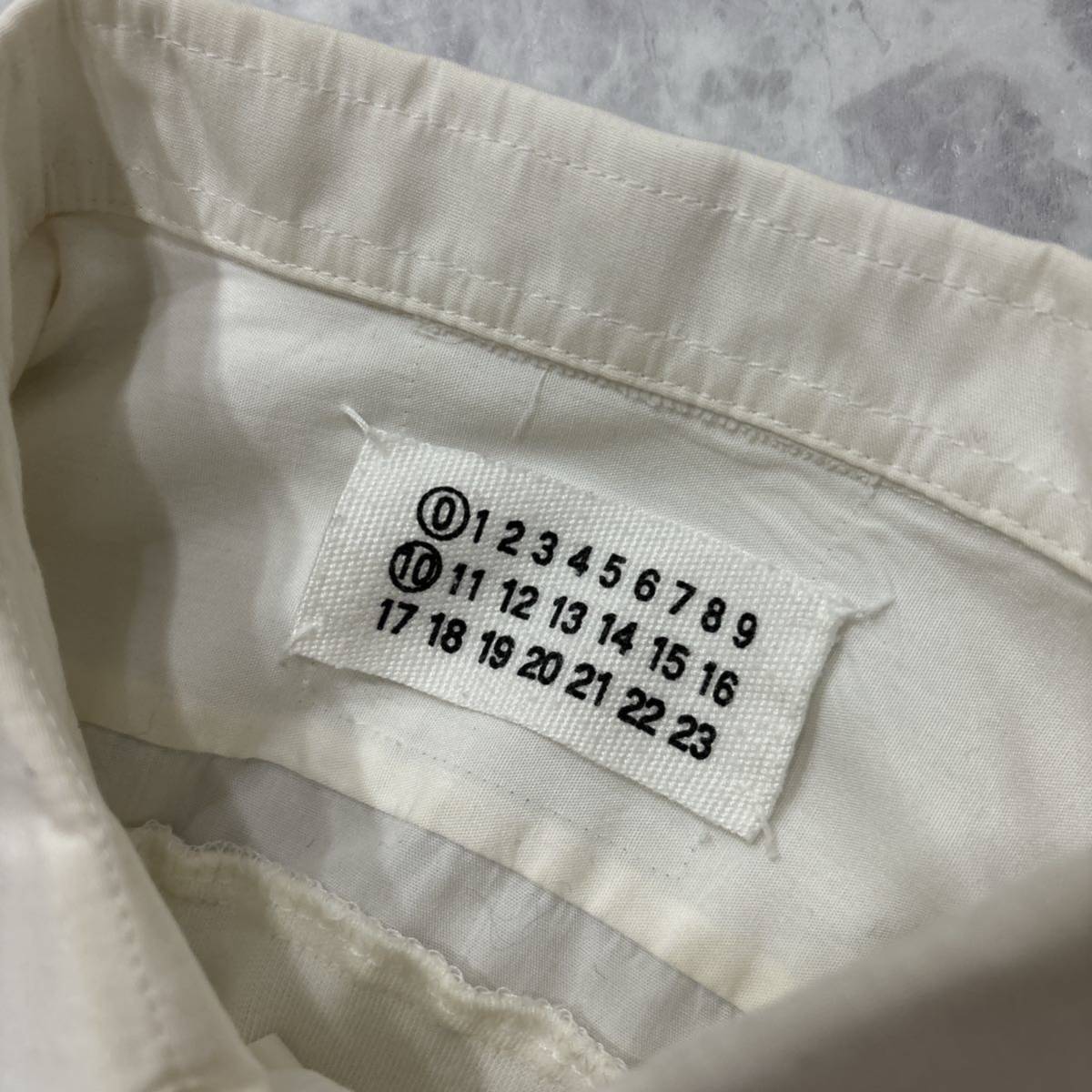 1円~＊ フランス製 国内正規品 Y2K '希少 入手困難' Maison Martin Margiela 0 10 メゾンマルタンマルジェラ 長袖 異素材切り替え シャツ M_画像5