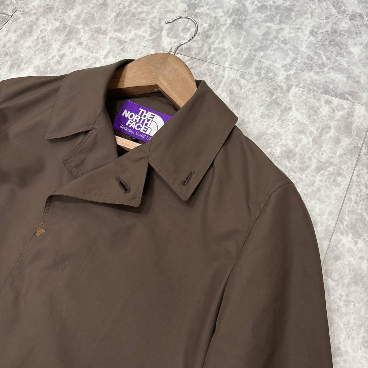 1円~ ＊ アウトドア '高級ライン' THE NORTH FACE ノースフェイス PURPLE LABEL 比翼 ステンカラーコート sizeM メンズ アウター NP2408N_画像3