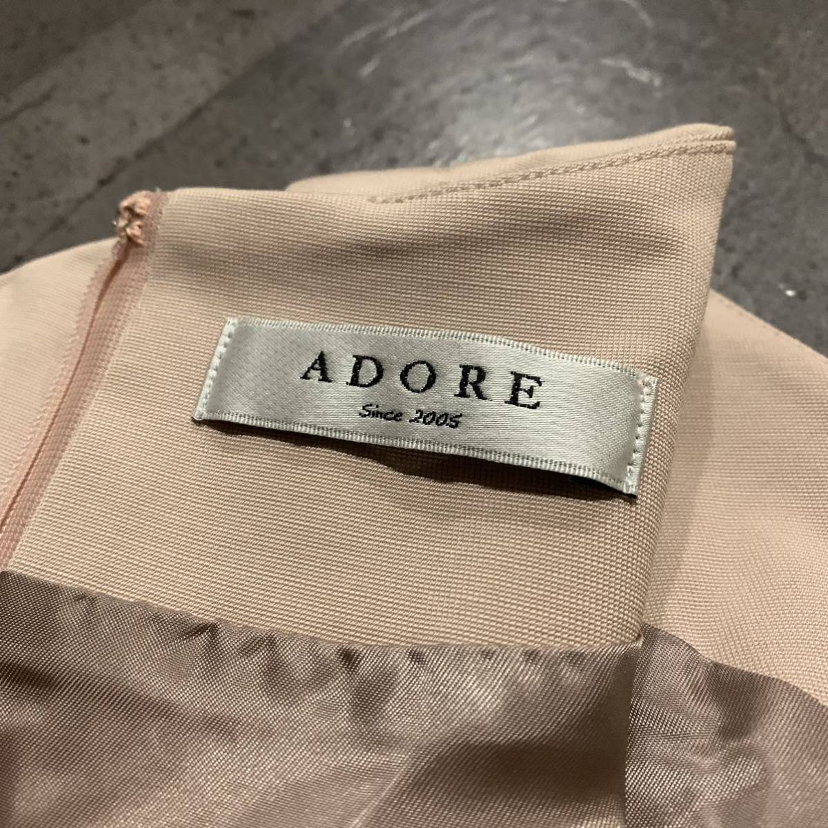 A ☆良品/ 高級エレガント服 '日本製' ADORE アドーア 半袖 ロング丈 ワンピース size:38 レディース 婦人服 エレガント カジュアル _画像8