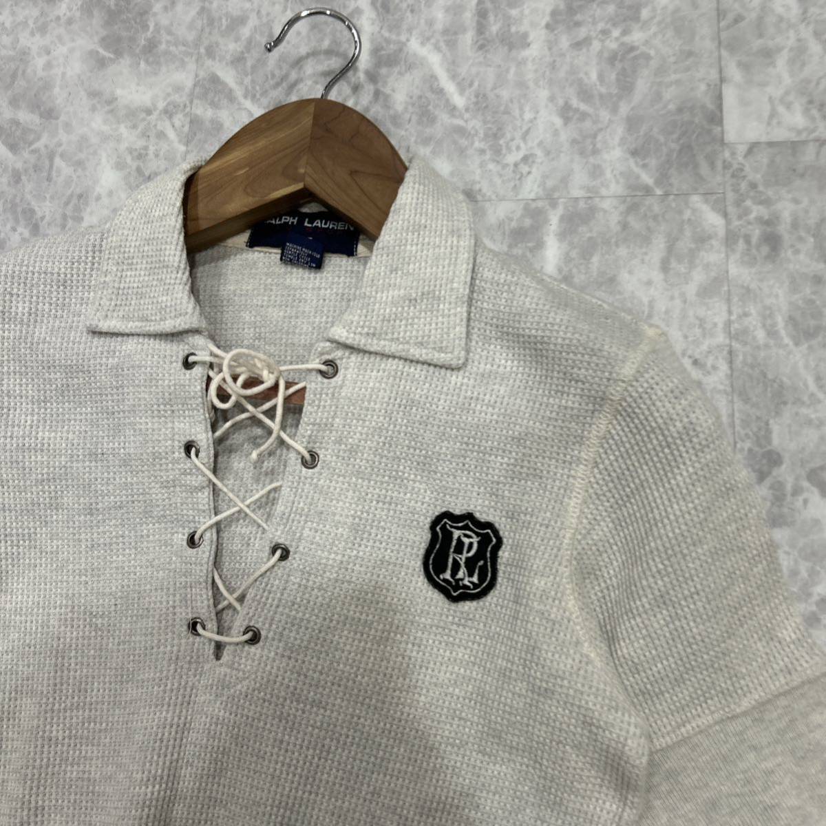 BB@ 米国製 '希少 ビンテージ' Ralph Lauren POLO Sport 半袖 COTTON ワッフル地 ワンピース sizeM レディース 婦人服 トップス 古着 USA製_画像4