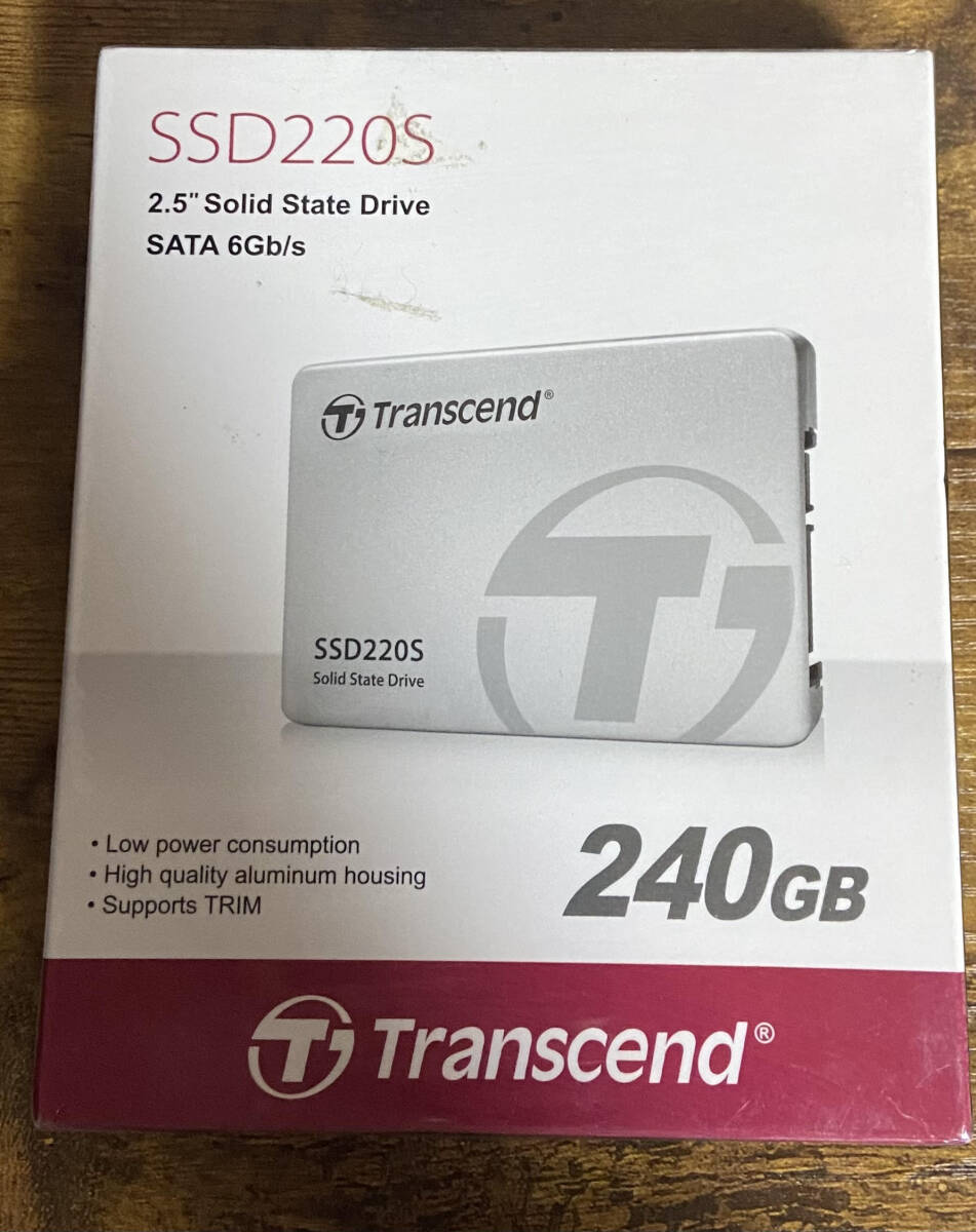 新品未使用　Transcend 2.5インチSSD 220 S 240GB SATA6 Gb/s トランセンドジャパン_画像1