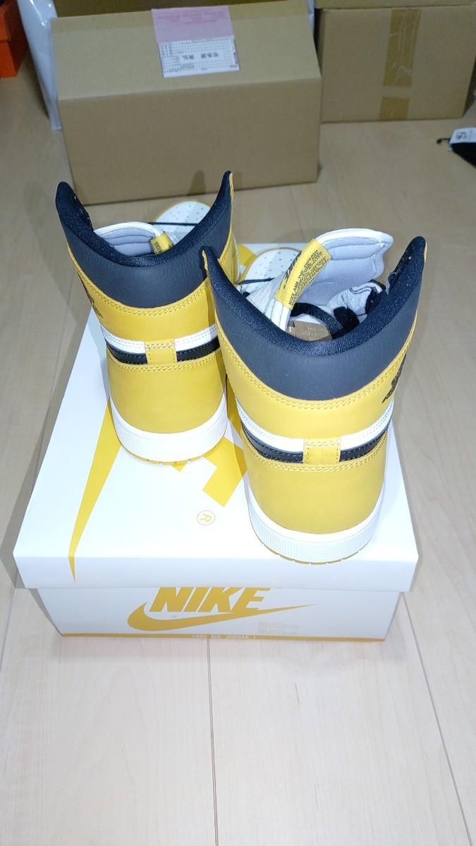 国内正規 新品未使用 Nike Air Jordan 1 Retro High OG Yellow Ochreナイキ ジョーダン1 イエローオークル 27.0cm_画像4