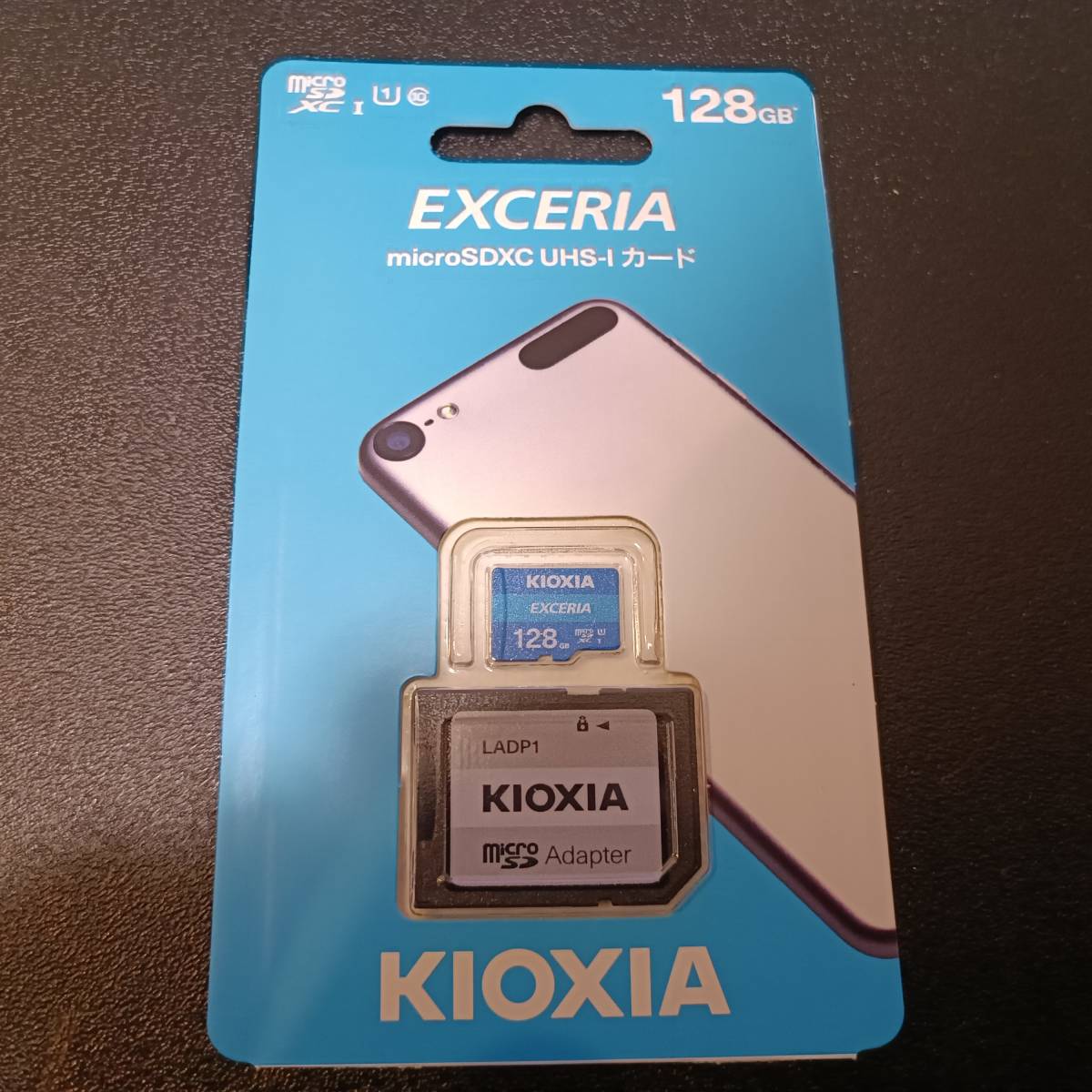 KIOXIA（旧東芝メモリ） microSD (microSDXC) 128GB UHS-I (Read100MB/s) 日本語版パッケージ_画像1