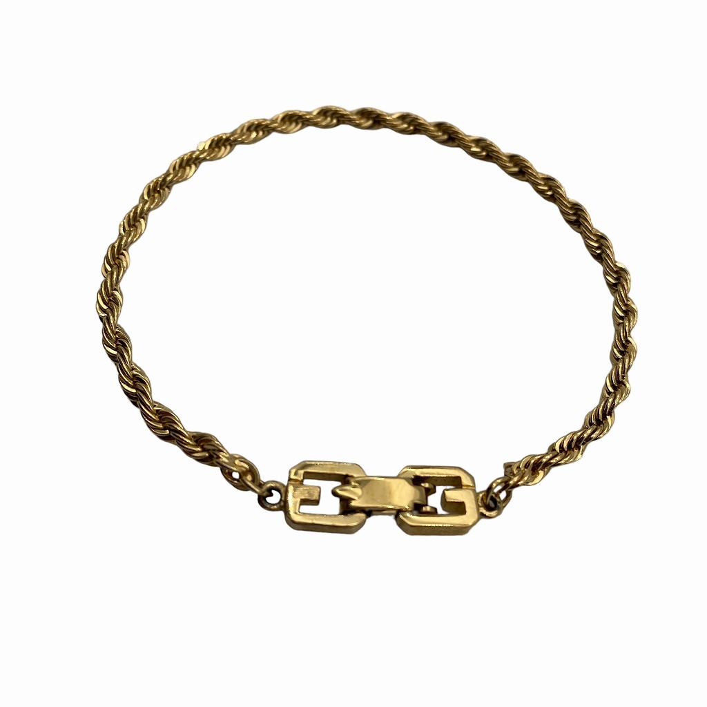 GIVENCHY Gold Bracelet Rope Chain ジバンシー ゴールド ブレスレット ロープチェーン