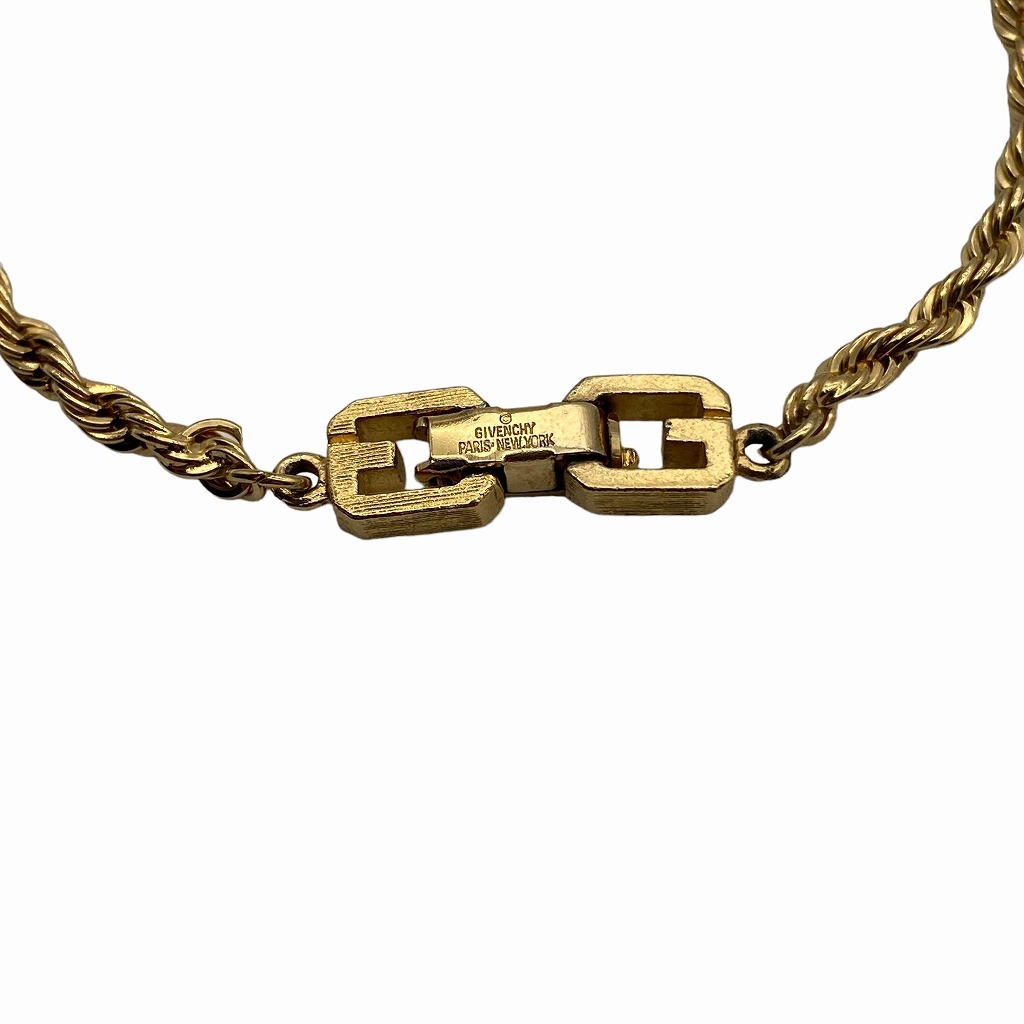 GIVENCHY Gold Bracelet Rope Chain ジバンシー ゴールド ブレスレット ロープチェーン_画像2