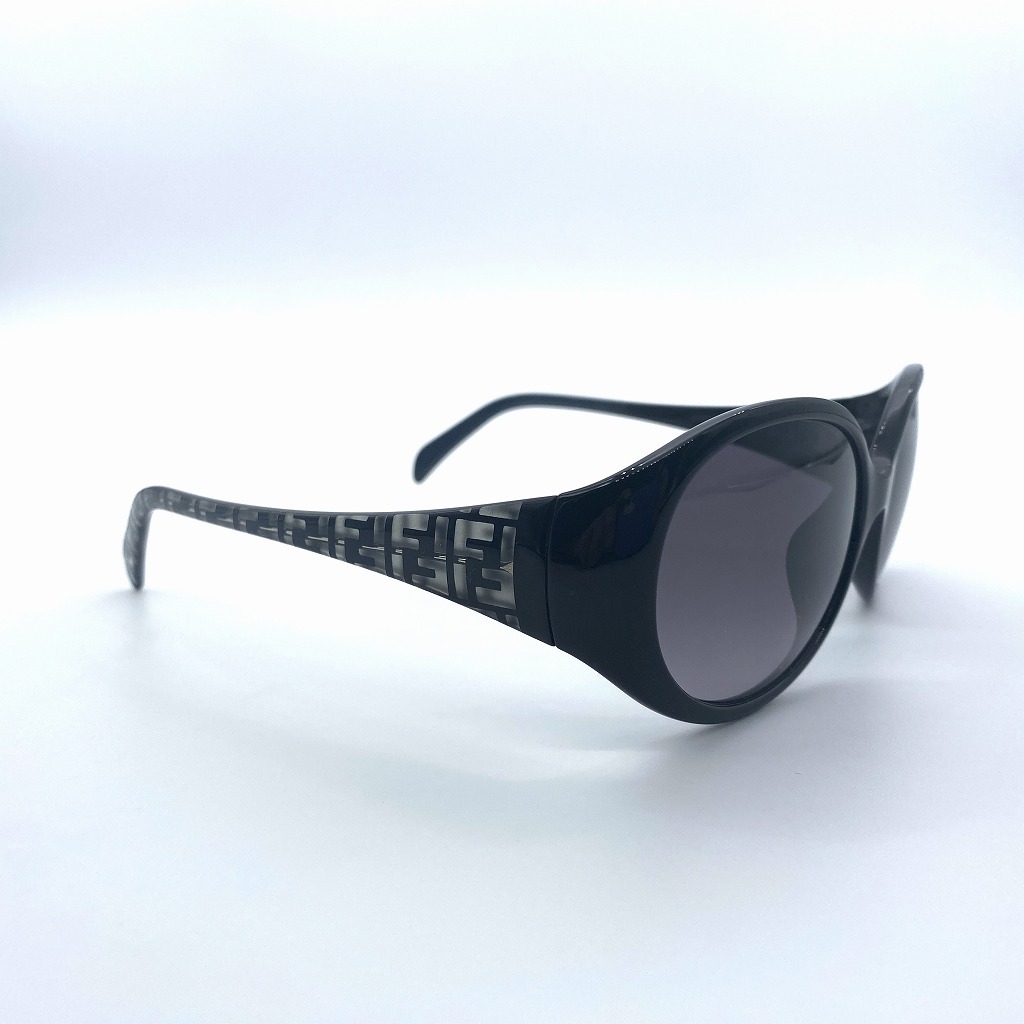 Fendi Zucca pattern oval sunglasses black FS5155K ズッカ柄 オーバル サングラス ブラック_画像3