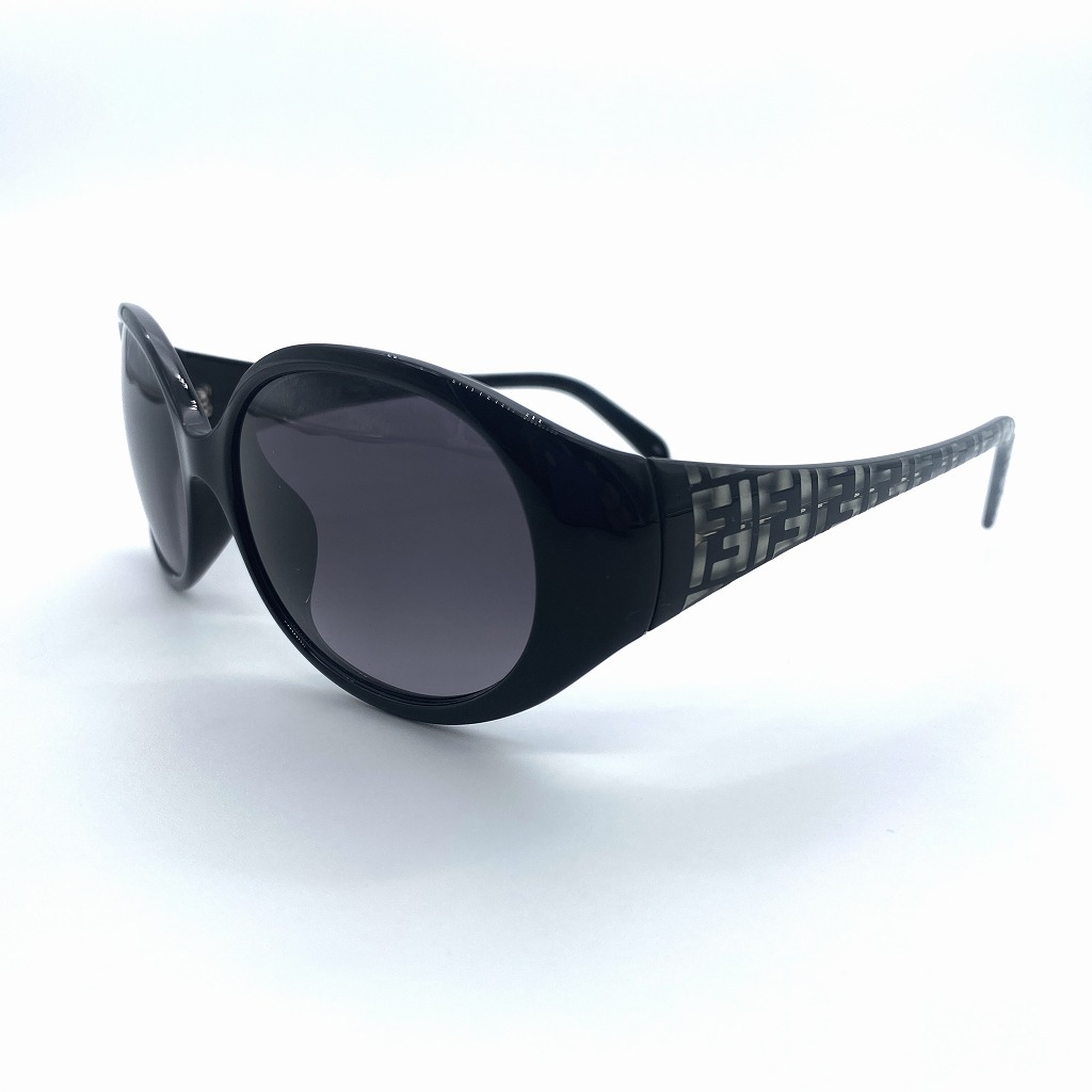 Fendi Zucca pattern oval sunglasses black FS5155K ズッカ柄 オーバル サングラス ブラック_画像1