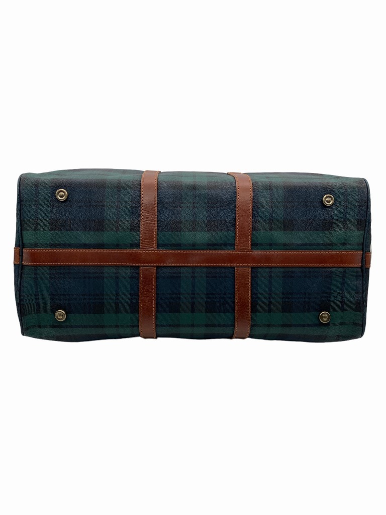 Polo Ralph Lauren Boston Bag Green Plaid Pattern ボストン バッグ チェック柄 グリーン_画像8