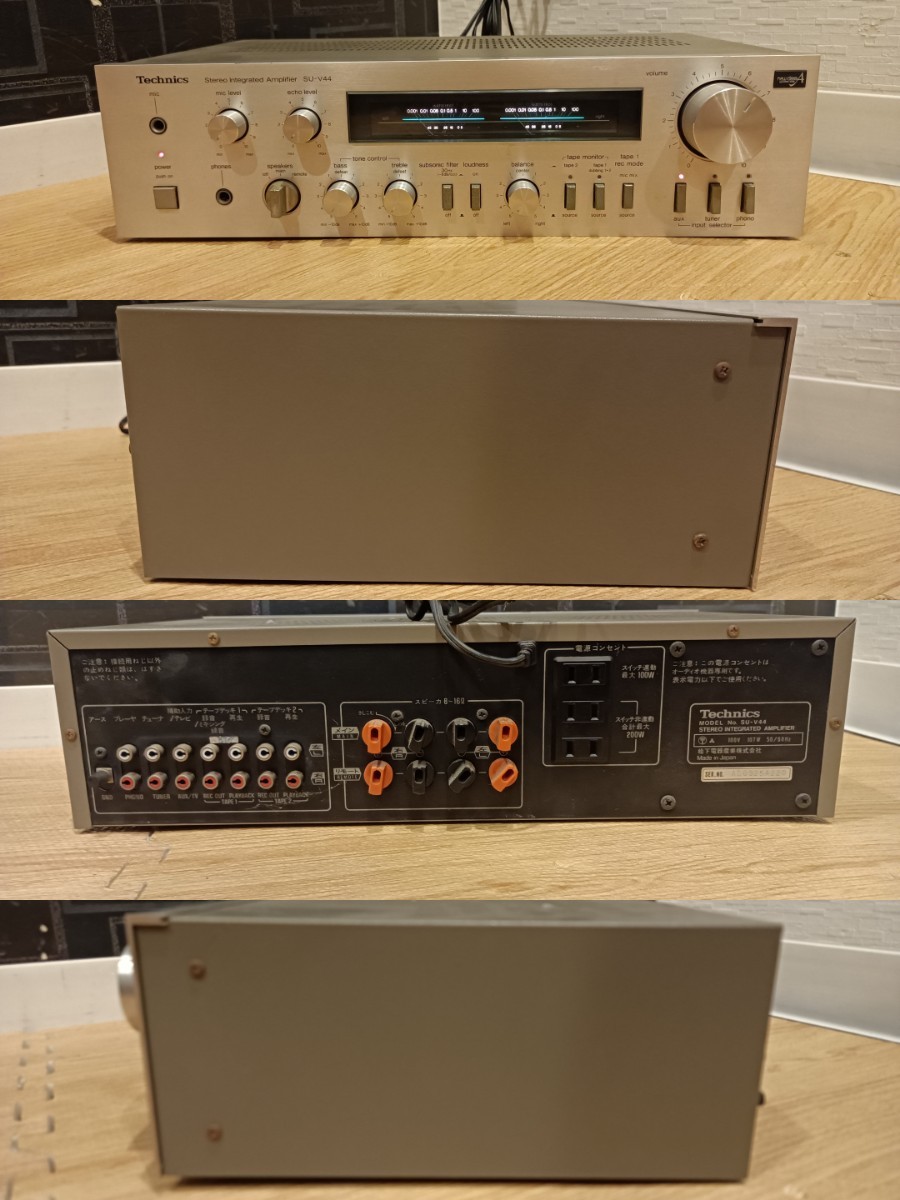 nn0202 120 Technics テクニクス ステレオプリメインアンプ SU-V44 中古 現状品 アンプ オーディオ機器 音響機器_画像4