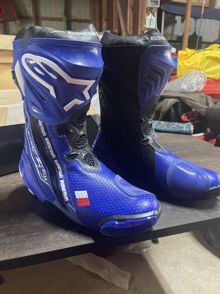 スーパーテックR2　ブーツ　ブルー　45 アルパインスターズ　レーシングブーツ　alpinestars　新品　クシタニ　SUPERTEC R2_画像1