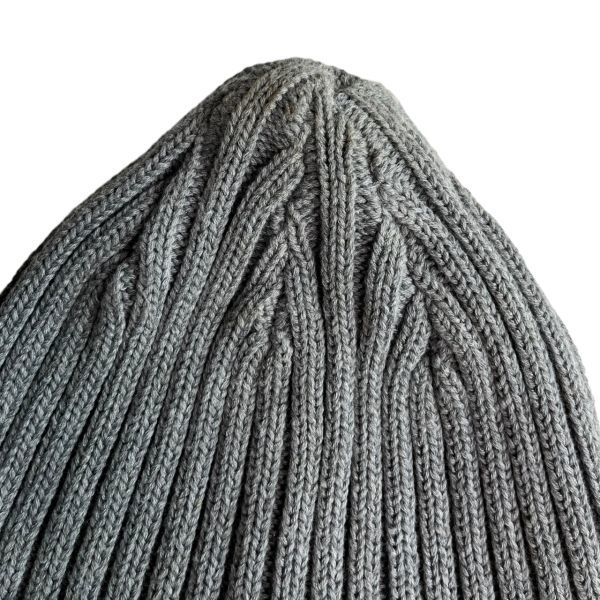 BEN DAVIS ベンデイビス COTTON KNIT CAP コットン ニット キャップ BDW-9500 ロゴ ニット帽 ビーニー 帽子 服飾小物 グレー_画像3
