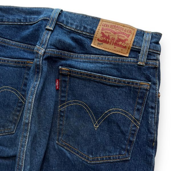 Levi's リーバイス 501 CROPPED クロップド ストレート デニム パンツ 36200-0108 ジーンズ ジーパン レディース W27 L26 インディゴ_画像2