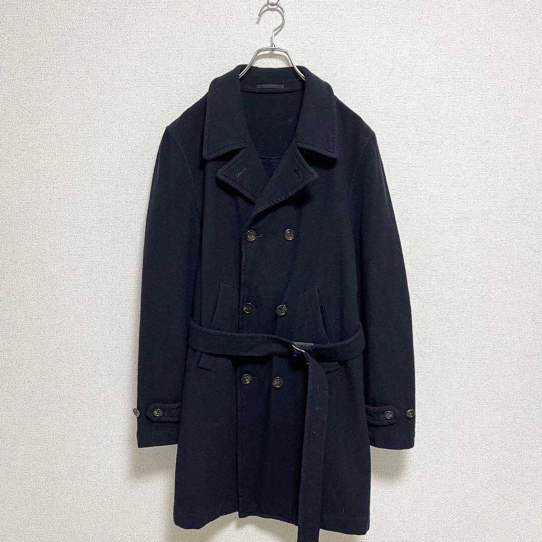 【美品】AD2000 コムデギャルソンオムプリュス ウールトレンチコート ベルト COMME des GARCONS HOMME PLUS