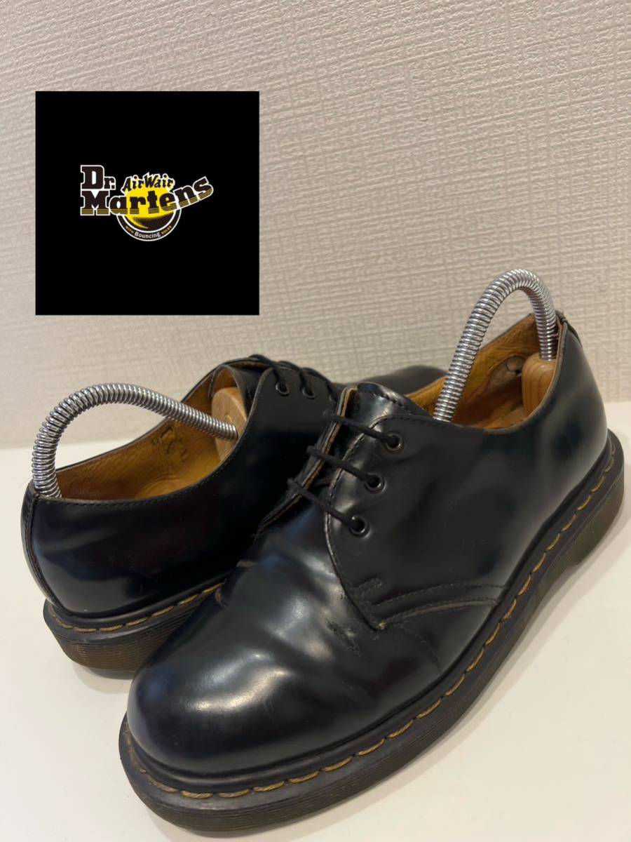 ★Dr.Martens★ドクターマーチン★1461★3EYE GIBSON SHOE★3ホール ギブソンシューズ★イエローステッチ★ブラック★黒★UK6★24.0cm★_画像1