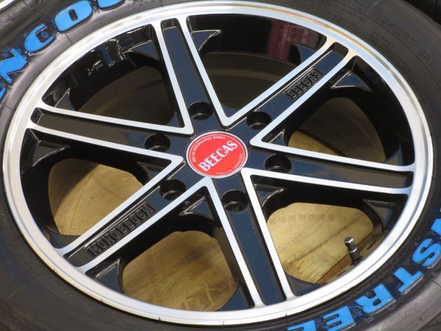 [ stock special price goods ]K-BREAK Be Cath 17 -inch 6.5J+38 6H139 215/60R17 19 year made Hiace white letter 