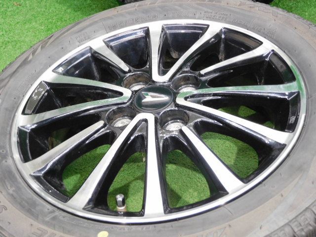 中古 ホイールタイヤ 4本 155/65R14 2019年製 8分山 社外アルミ スタッドレス タイヤ ブリザック VRX_画像4