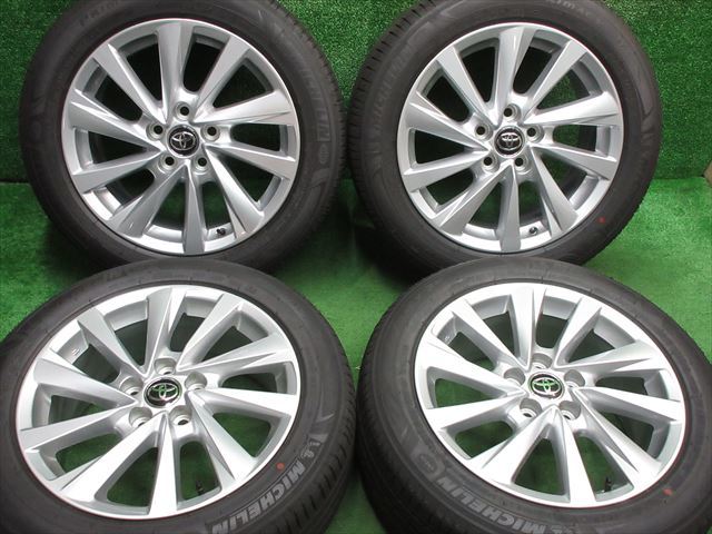 中古 ホイールタイヤ 4本 215/55R17 2022年製 9分山 【美品】 トヨタ　純正 70系 カムリ ラジアル タイヤ ML　プライマシー　3ST_画像1