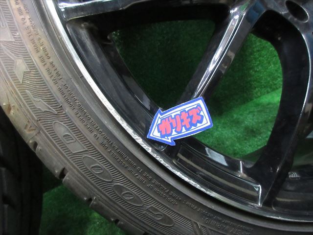 中古 ホイールタイヤ 4本 225/40R19 2021年製 8分山 インターミラノ ボルテックハイパー MS-7 ラジアル タイヤ GY イーグルLS エグゼの画像8