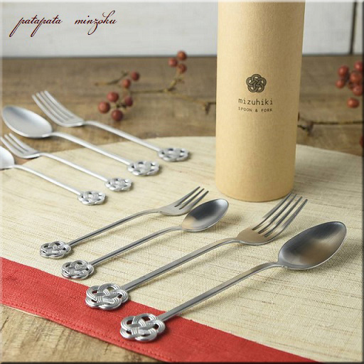 mizuhiki ножи 8pc комплект серебряный . три статья мидзухики сделано в Японии patamin ножи Cafe ложка вилка мир 