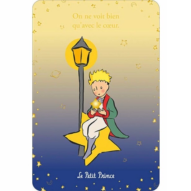 星の王子さま Le Petit Prince ポストカード フランス 製 Kiub グリーティングカード 人は心でしかよく見えないんだよ。 パタミン_画像1