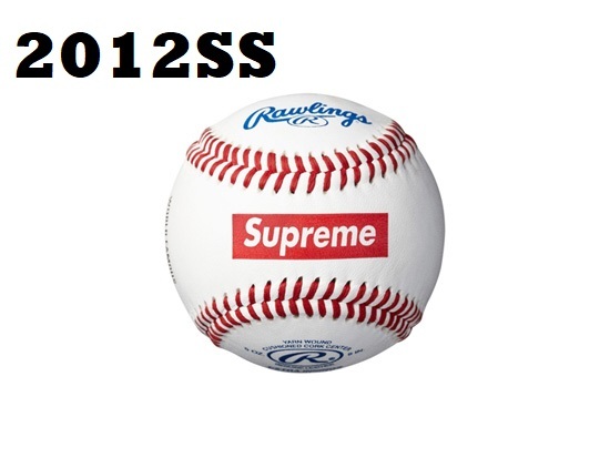 【未使用 送料無料 即決1万】2012SS Supreme Rawlings Baseball／野球ボール