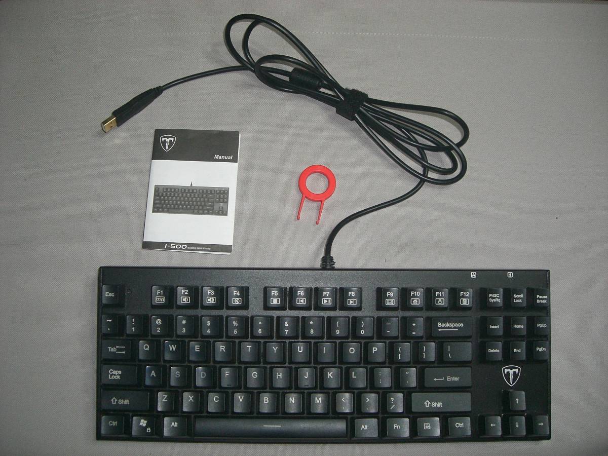 VicTsing メカニカルゲーミングキーボード　I-500（USED品） & 2.4G ワイヤレスマウス(ほぼ未使用) 2点セット_画像3