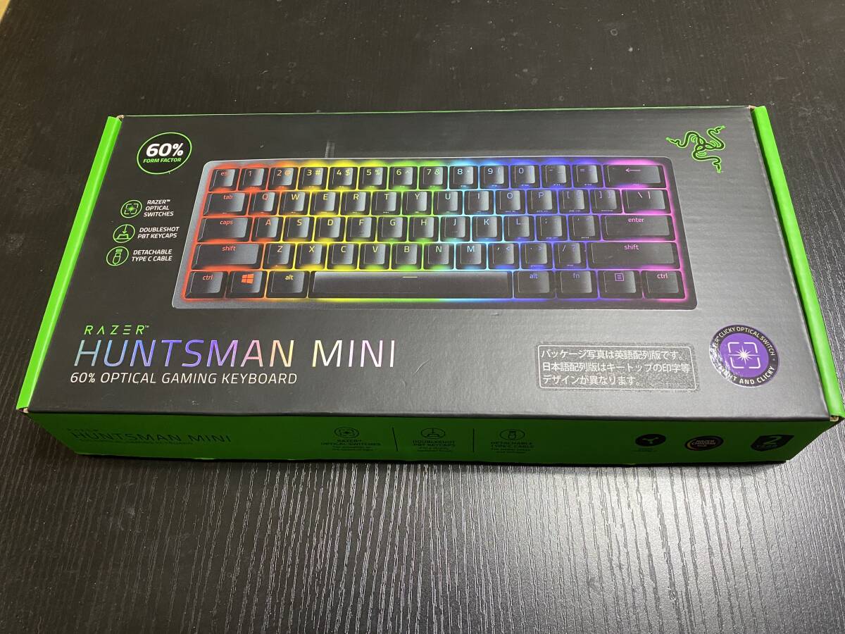RAZER HUNTSMAN MINI 60%キ―ボ―ド(optical) ハンツマンミニ ゲーミングキーボード(番号2)
