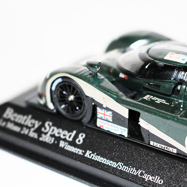 ☆彡 1/43　MINICHAMPS ミニチャンプス　Bentley Speed8 #7　Winner LM2003　難有り　美品_画像8