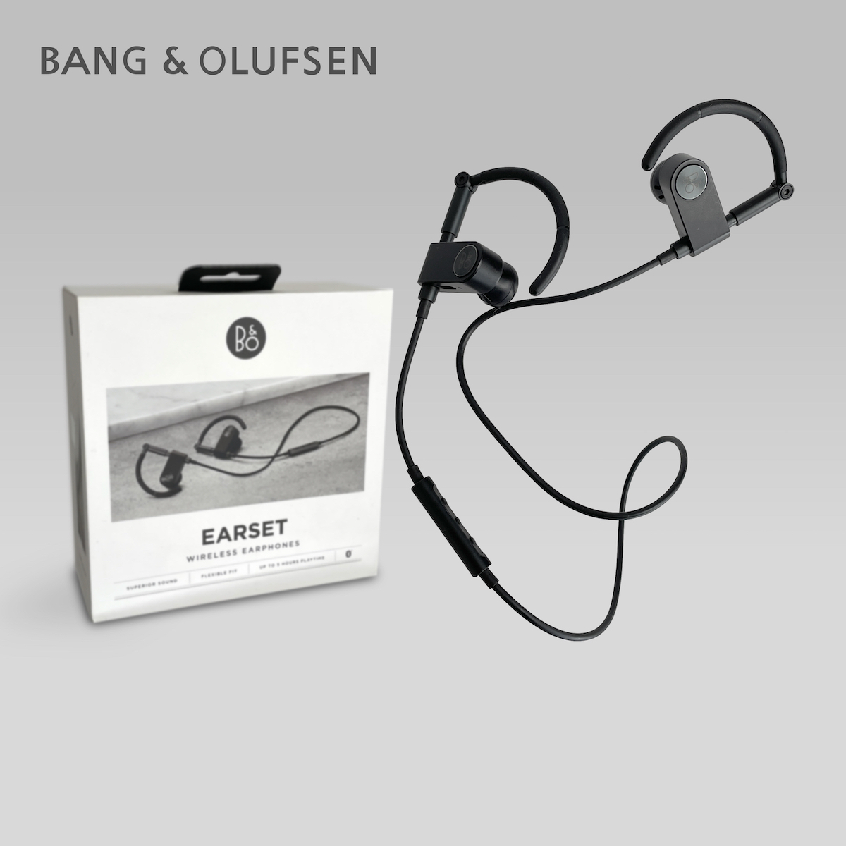 美品【バング＆オルフセン】EARSET BT ワイヤレス 耳掛け イヤホン（ブルートゥース Bluetooth 無線 オーディオ 音響機器