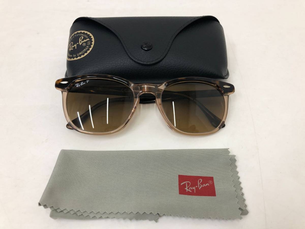 9）美品！RayBan レイバン サングラス RB2298F ブラウン