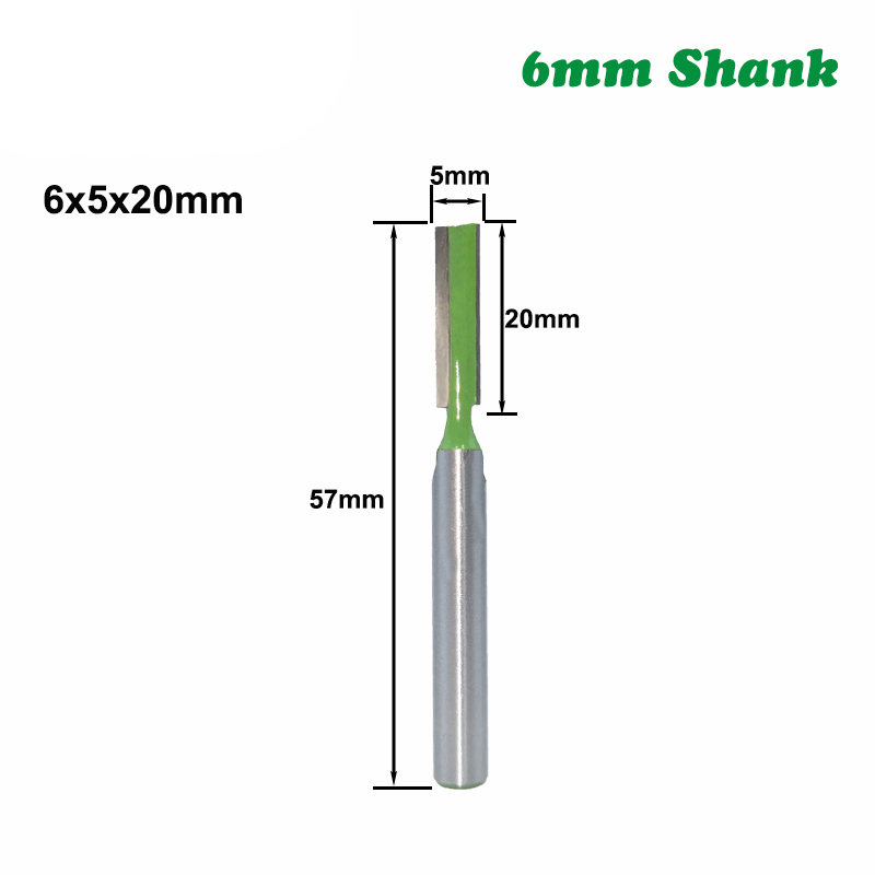 木工 溝ルータービット トリマー 軸シャンク6mm カッター エンドミル フライス ほぞ溝 7本セット_画像4